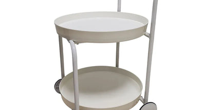 Movable Side Tea Table Armrest Double-Layer Storage For Family Sofa Cart Shelf