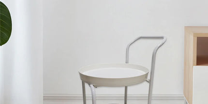 Movable Side Tea Table Armrest Double-Layer Storage For Family Sofa Cart Shelf