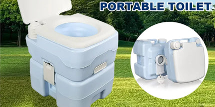 20L Portable Toilet Camping Toilet for Hiking RV Trips Emergency Potty Seat