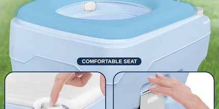 20L Portable Toilet Camping Toilet for Hiking RV Trips Emergency Potty Seat