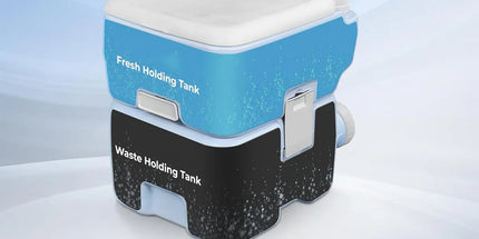 20L Portable Toilet Camping Toilet for Hiking RV Trips Emergency Potty Seat