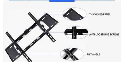 TV Wall Mount Monitor Rotating Bracket Adjustable Screen Holder Stand for Home
