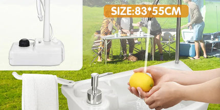Mobile Portable Outdoor Washbasing for Camping Picnics RV Trips Yard Activities