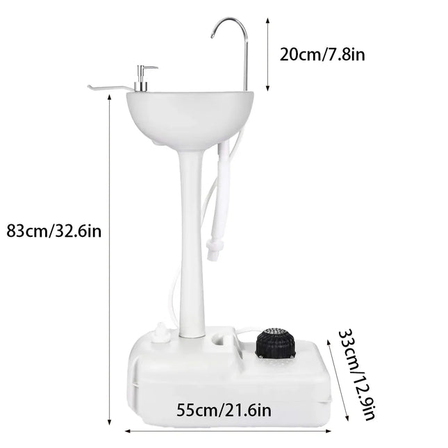Mobile Portable Outdoor Washbasing for Camping Picnics RV Trips Yard Activities