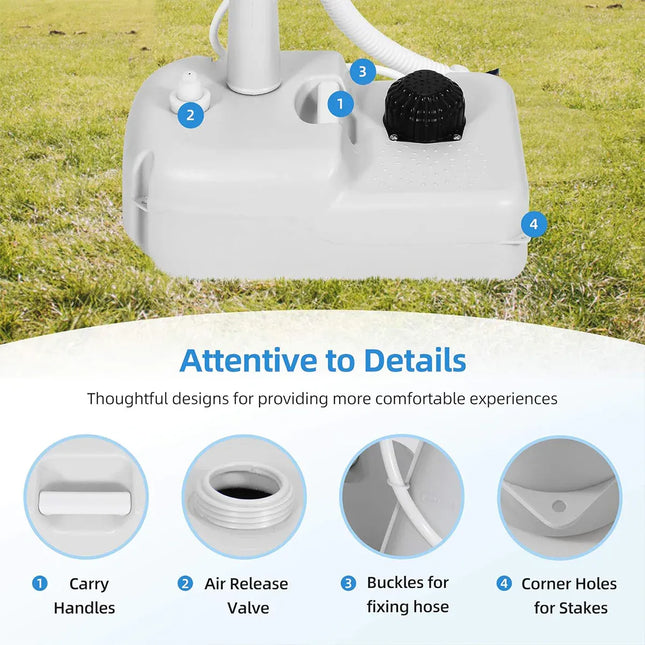 Mobile Portable Outdoor Washbasing for Camping Picnics RV Trips Yard Activities