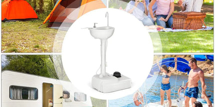 Mobile Portable Outdoor Washbasing for Camping Picnics RV Trips Yard Activities