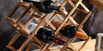 Wooden Wine Rack Display Shelf Stand for Home Bar Storage Wine Bottle Holder