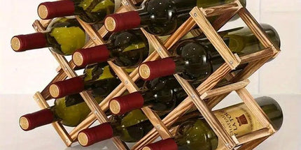 Wooden Wine Rack Display Shelf Stand for Home Bar Storage Wine Bottle Holder