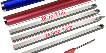 8PCS Wood Lathe Turning Tool Set High Speed Steel For Woodworking Craft Durable