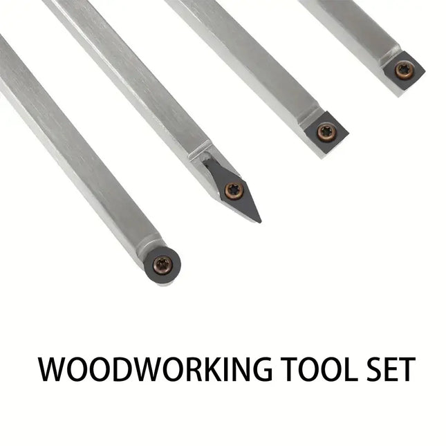 8PCS Wood Lathe Turning Tool Set High Speed Steel For Woodworking Craft Durable