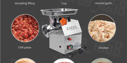 1.63HP Commercial Meat Mincer- Electric Grinder & Sausage Maker Filler 1200W