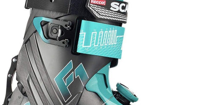 Scarpa Womens F1 Alpine Touring Ski Boots Skiing Snow - Anthacite/Lagoon - 4.5