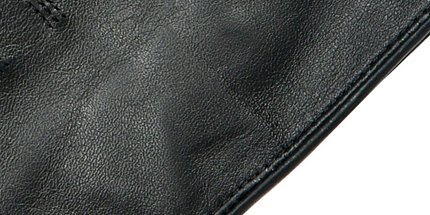 Dents Mens Classic Sandhurst Unlined Leather Gloves With 3-Point Stitch Detail Palm Vent & Dents Press Stud Fastening - Black - 8