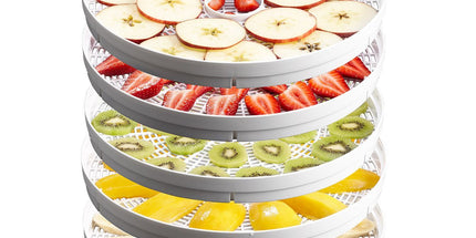 Sunbeam DT5600 Food Dehydrator 5 Stackable Drying Racks with Fruit Roll Tray