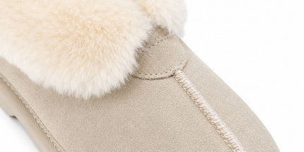 Womens UGG Boots Genuine Sheepskin Suede Leather Slippers Warm Shoes - Beige Tyack eCommerce Solutions