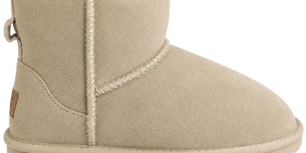 Jillaroo Womens UGG Boots Genuine Sheepskin Suede Leather Moccasins - Beige Tyack eCommerce Solutions