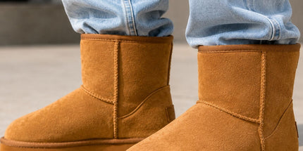 Jackaroo Mens UGG Boots Genuine Sheepskin Suede Leather Short Winter - Chestnut Tyack eCommerce Solutions