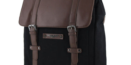 POLICE Messenger Backpack Bag with Laptop Computer Sleeve in Black Tyack eCommerce Solutions