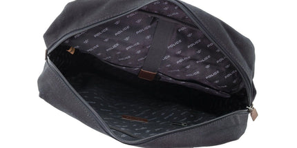POLICE Messenger Backpack Bag with Laptop Computer Sleeve in Black Tyack eCommerce Solutions