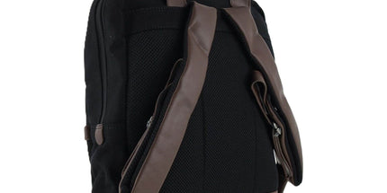 POLICE Wings Mens Canvas Backpack Bag with Laptop Computer Sleeve in Black Tyack eCommerce Solutions