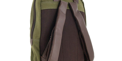POLICE Wings Mens Canvas Backpack Bag with Laptop Computer Sleeve in Dark Olive Tyack eCommerce Solutions