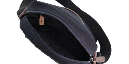 POLICE Wings Canvas Mens Messenger Business Bag w/ Laptop Computer Section in Black Tyack eCommerce Solutions