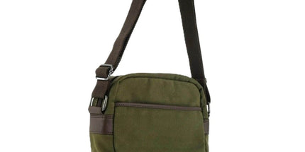 POLICE Wings Mens Canvas Crossbody Bag in Dark Olive Tyack eCommerce Solutions