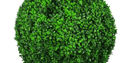 Large Green Leaf Buxus Faulkner Topiary Ball UV Resistant 48cm