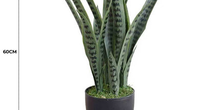 Artificial Snake Plant Sansevieria UV Resistant 60cm