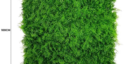 Mediterranean Fern Vertical Garden / Green Wall UV Resistant 1m x 1m