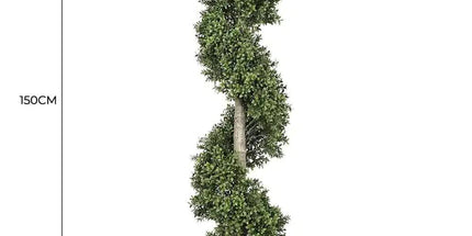 Artificial Topiary Spiral Tree 150cm UV Resistant