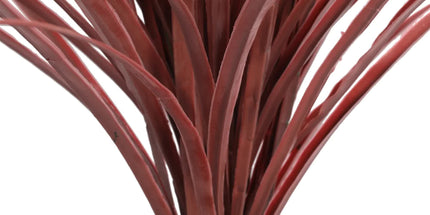 Burgundy Potted Artificial Long Grass (Yucca Grass) 115cm UV Resistant
