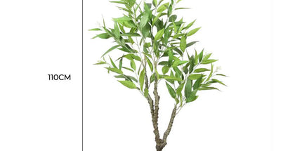 Potted Artificial Eucalyptus Tree (White Box Eucalyptus Albens) 110cm