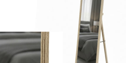 Elm Travertine Look Cheval Mirror 170cm
