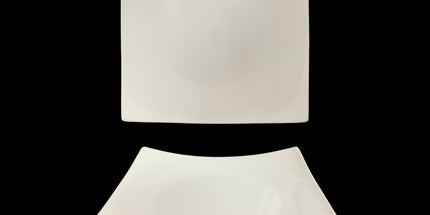 bulk 24 White New Bone China Square Dinner Plate 11in 28x2cm