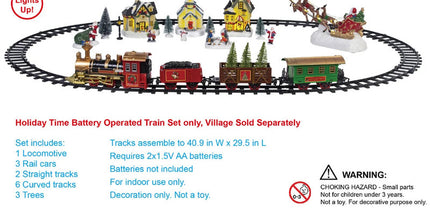 NNEOBA Christmas Village Train Set