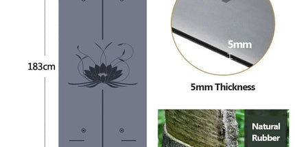 Professional Natural Rubber Yoga Mat