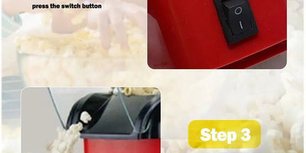 Automatic Hot Air Pop Corn Maker Machine