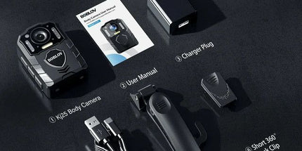 1080P Body Camera with 13-Hour Recording 64GB Black