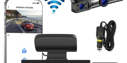 1080P WiFi Dual Lens Dash Cam Front Rear Car DVR