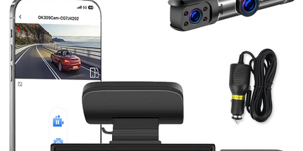 1080P WiFi Dual Lens Dash Cam Front Rear Car DVR
