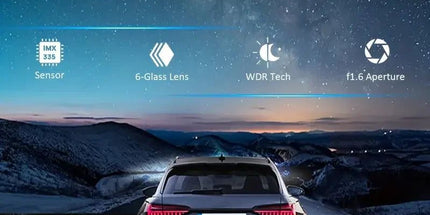 1080P WiFi Dual Lens Dash Cam Front Rear Car DVR