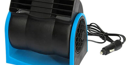 12V Adjustable Car Air Fan Dual Blue