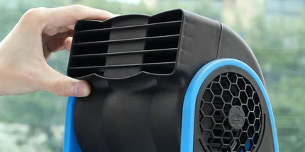 12V Adjustable Car Air Fan Dual Blue