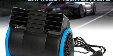 12V Adjustable Car Air Fan Dual Blue