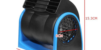 12V Adjustable Car Air Fan Dual Blue