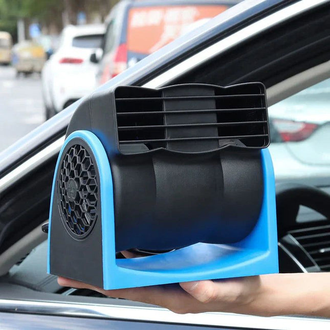 12V Adjustable Car Air Fan Dual Blue