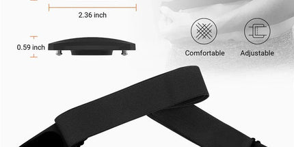 Dual Mode Heart Rate Sensor  ANT+ And Bluetooth Chest Strap Black