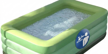 Inflatable Swimming Pool For Kids (150X105Cm)