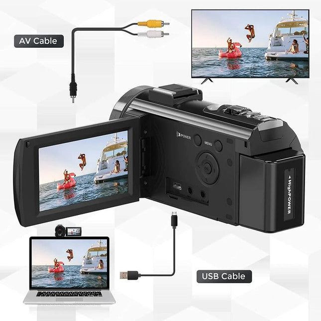 Digital HD Camera with Rotating Screen